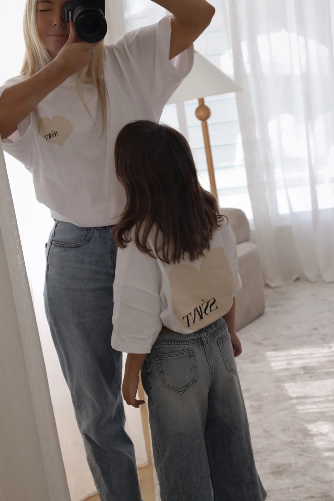 Elysian Collective Ssaint Kids Heart Tee Cream