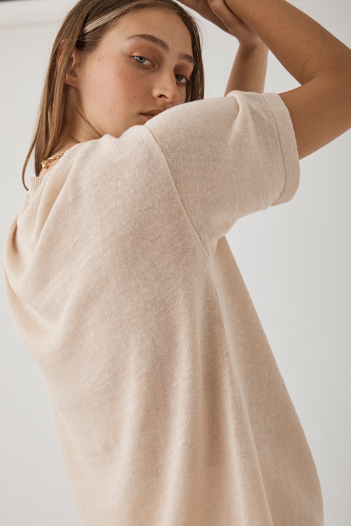 Elysian Collective Arcaa Movement Hugo Tee Sand