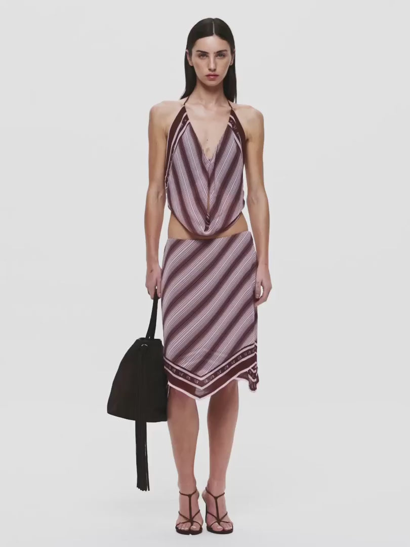 Elysian Collective Bec + Bridge Evely Midi Skirt Geo Scarf Print
