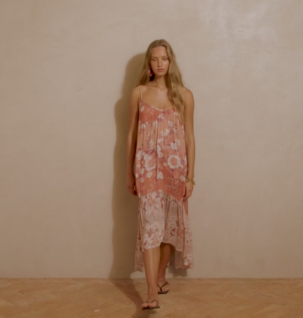 Elysian Collective Spell Isola Strappy Dress Sunfade