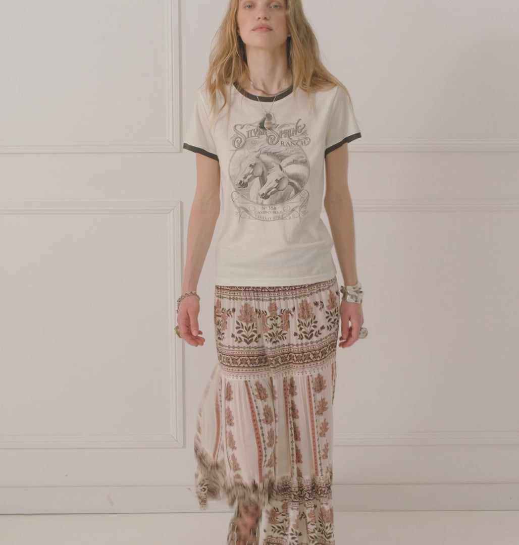 Elysian Collective Spell Silver Spring Tee Vintage Cream