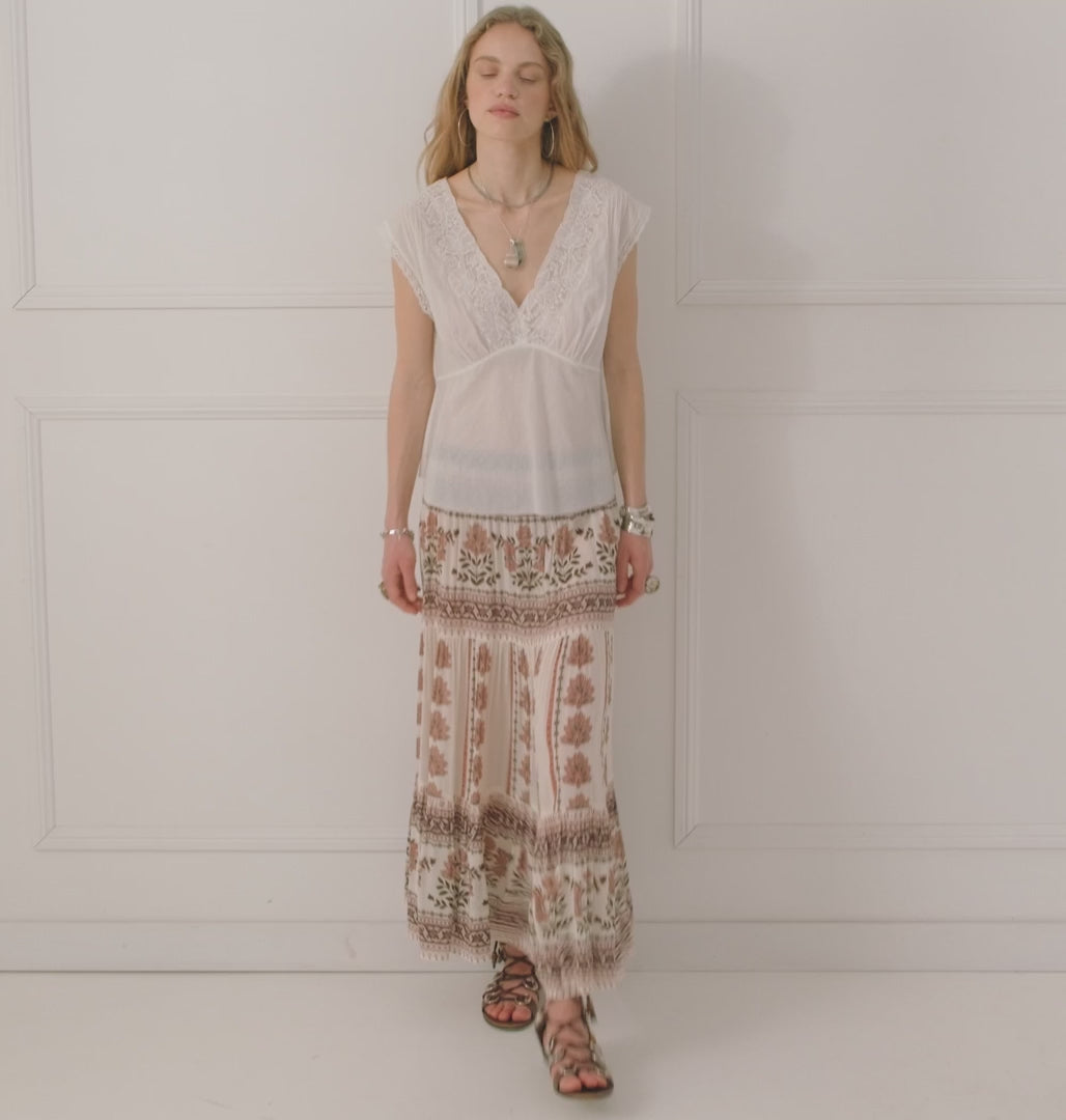 Elysian Collective Spell Bridget Lace Cami Pearl