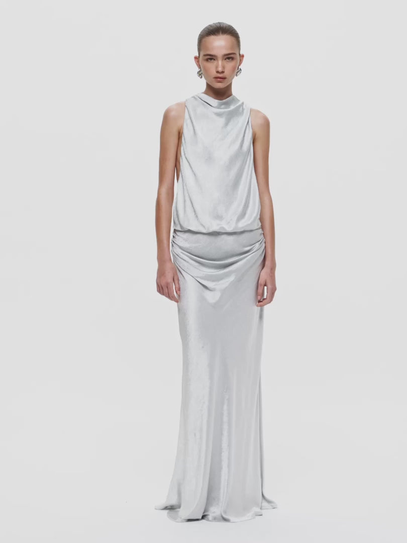Elysian Collective Bec + Bridge Juna Maxi Dress Silver
