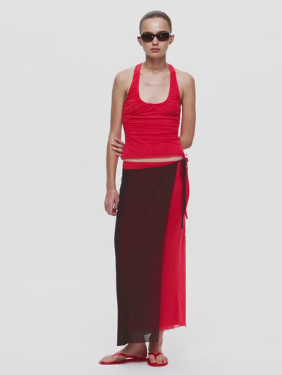 Elysian Collective Bec and Bridge Alyna Racer Top Flame
