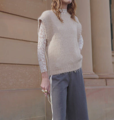 Elysian Collective Spell Darcy Vest Sand