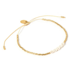 Elysian Collective Seline Gold and Pearl Bracelet