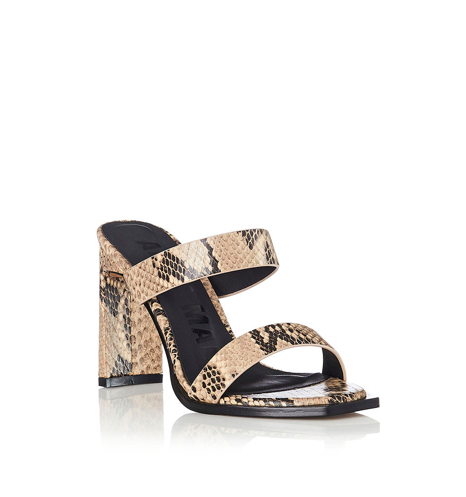 Alias Mae - Cleo in Beige Snake FINAL SALE