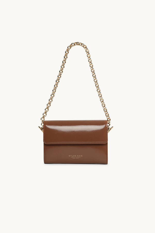 Elysian Collective Dylan Kain The Juicy Patent Wallet in Light Gold