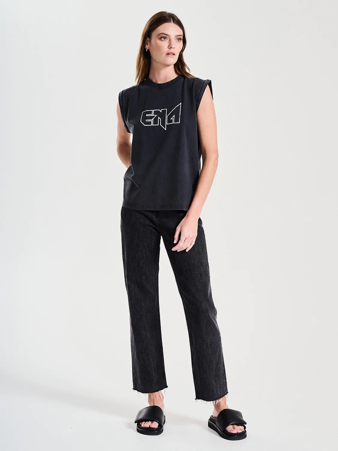 Elysian Collective Ena Pelly Ena Logo Tank Vintage Black