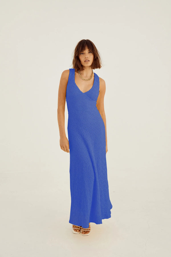 Elysian Collective Frequency Midi Dress Lapis