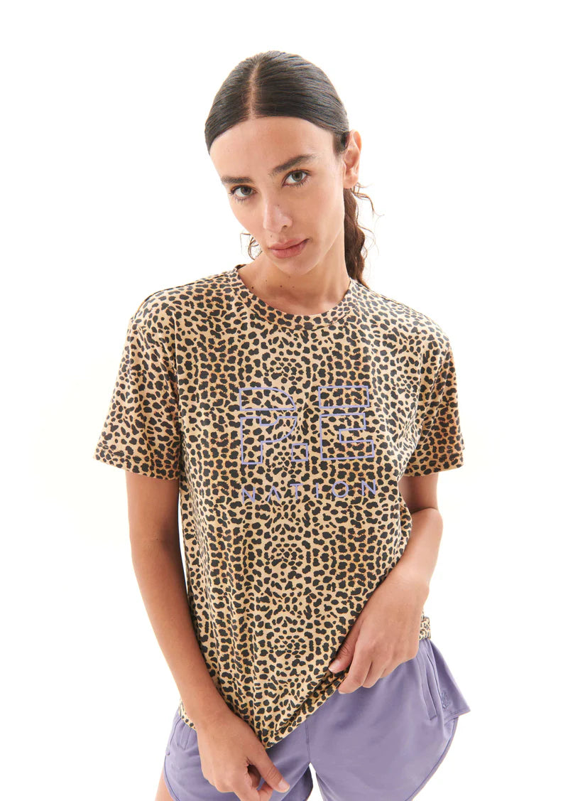 Elysian Collective PE Nation Del Mar Tee in Animal Print