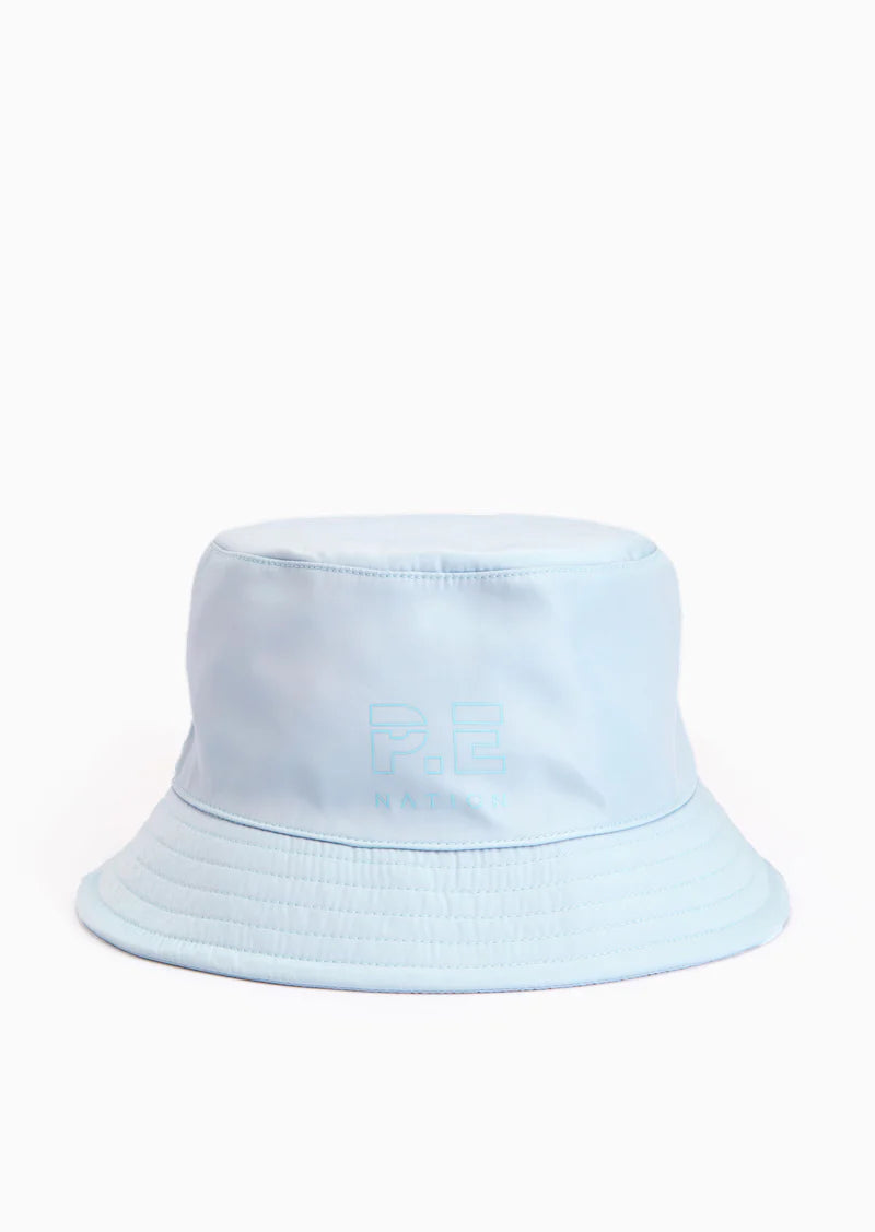 Elysian Collective PE Nation Roll Shot Bucket Hat in Summer Sky