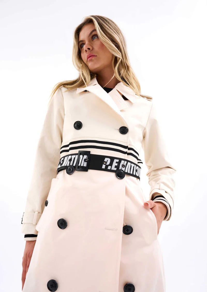 PE NATION - District Trench Coat (Pearled Ivory) – Elysian Collective