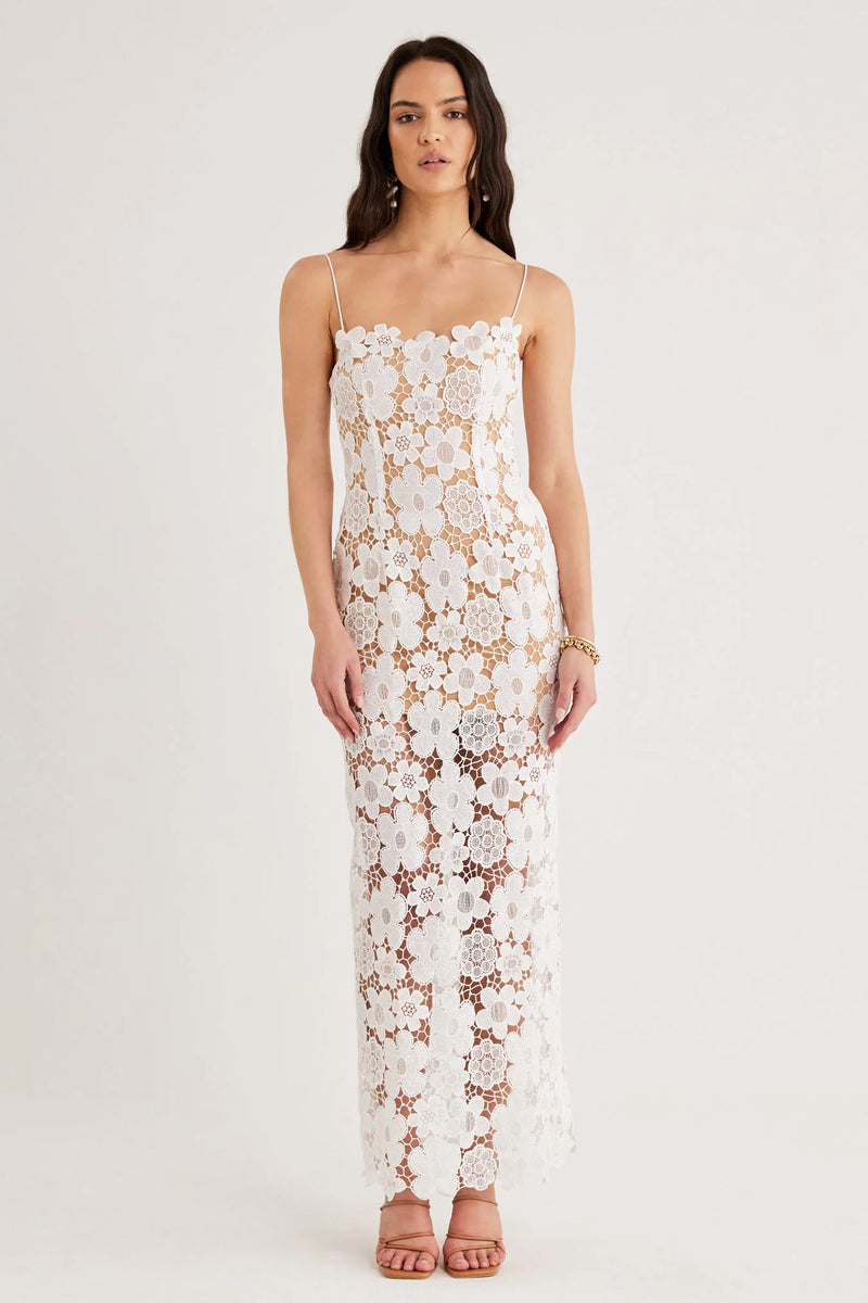    Elysian Collective Rumer Remi Maxi Dress in White