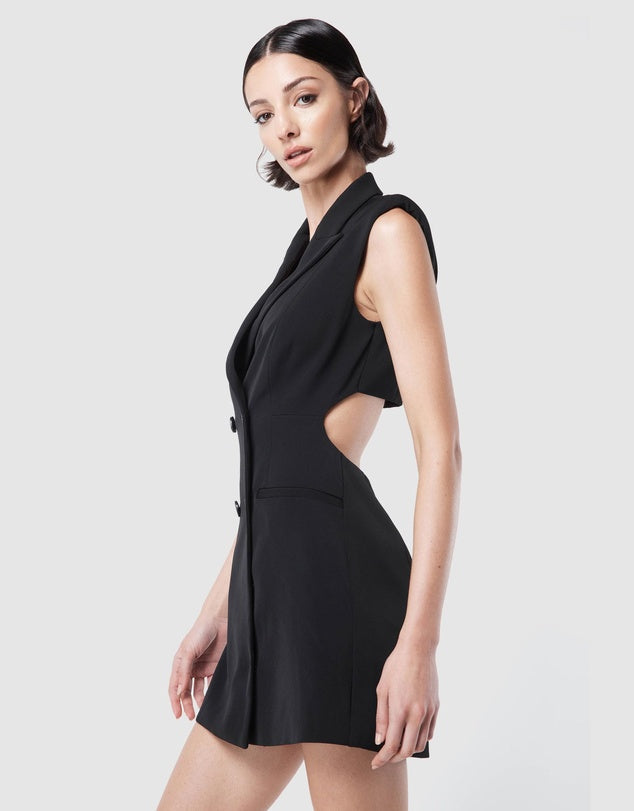 Elysian Collective The Como Blazer Dress in Black