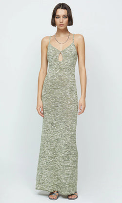 Elysian Collective Willow Knit Maxi Dress Sage Marle