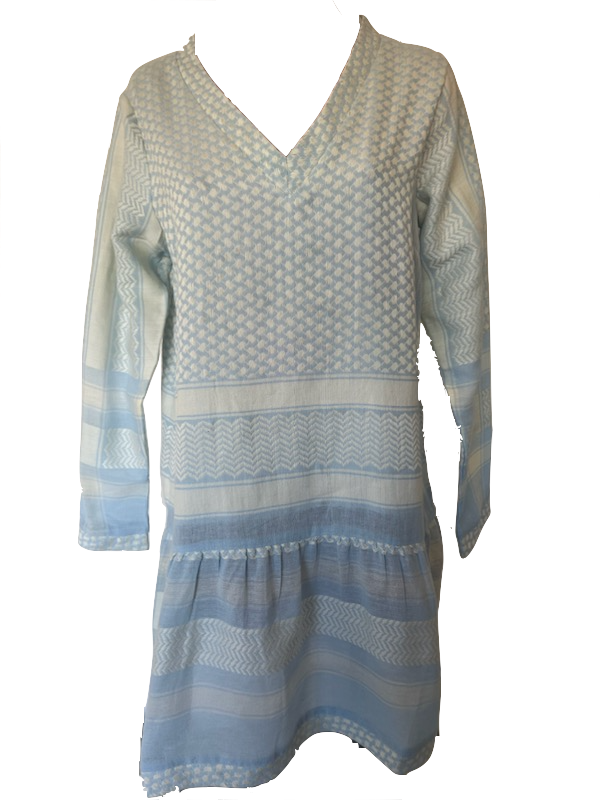 elysian_collective_cecile_copenhagen_summery_copenhagen_dress_v_neck_long_sleeve_ballad_blue_whisper_white