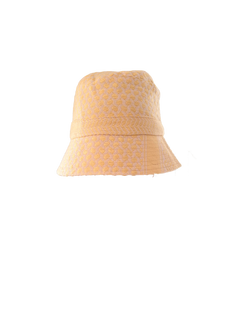 CECILIE COPENHAGEN  Mucca Bucket Hat in Apricot Sherbet/ Lavender Fog