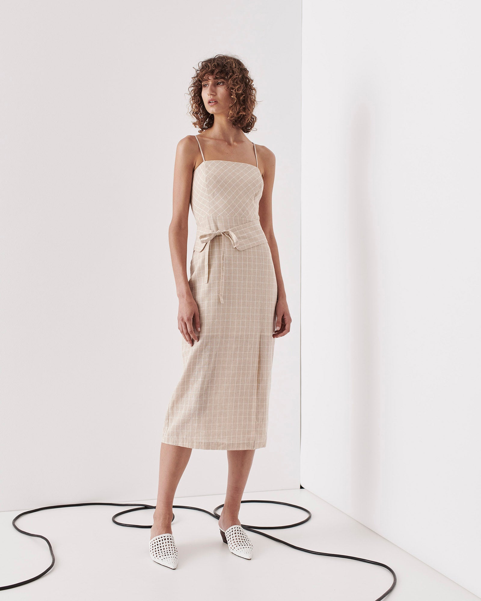 SAINTS THE LABEL - Kew Dress (Nude Check)