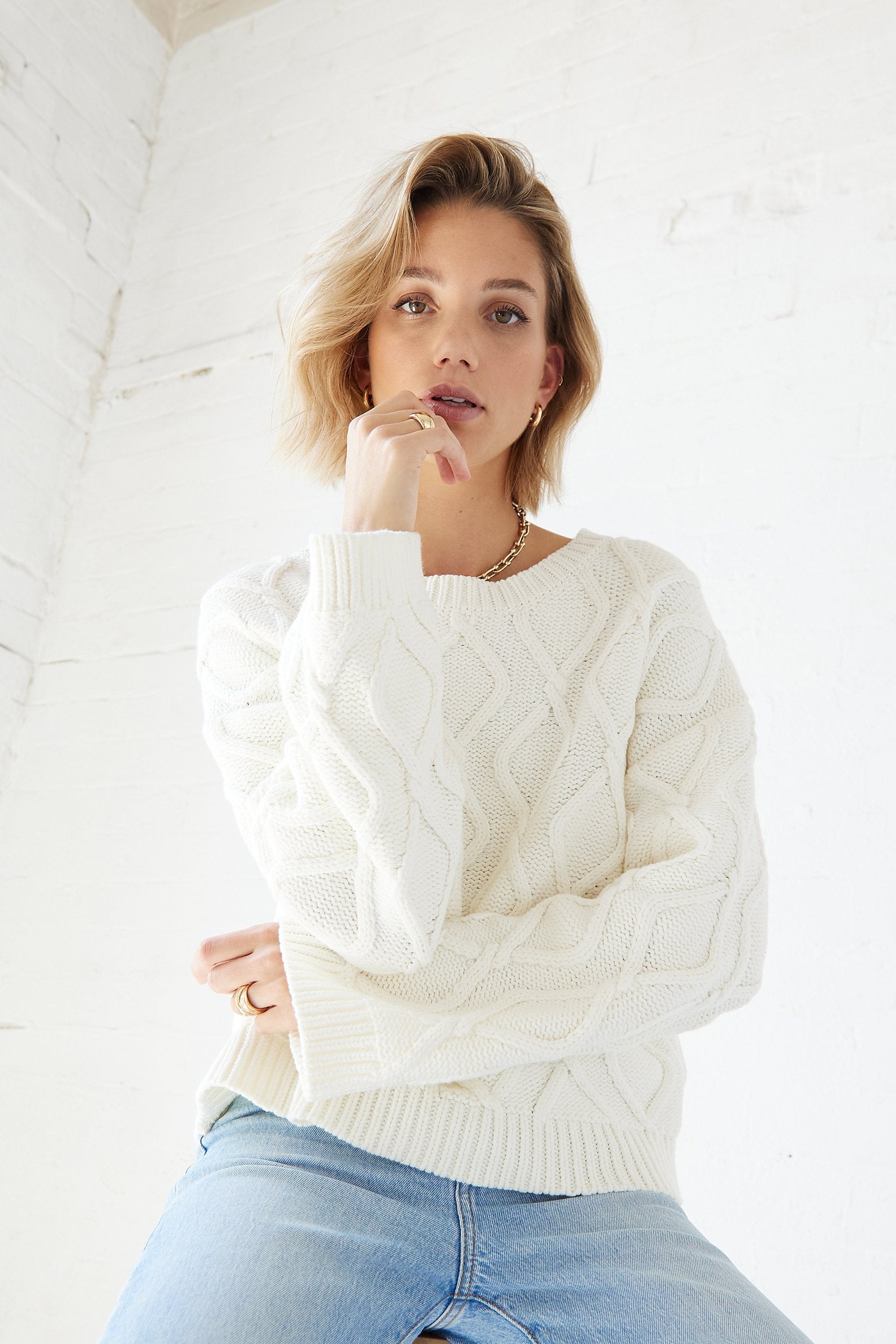 SOVERE  / STUDIO - INFINITE KNIT (WINTER WHITE)