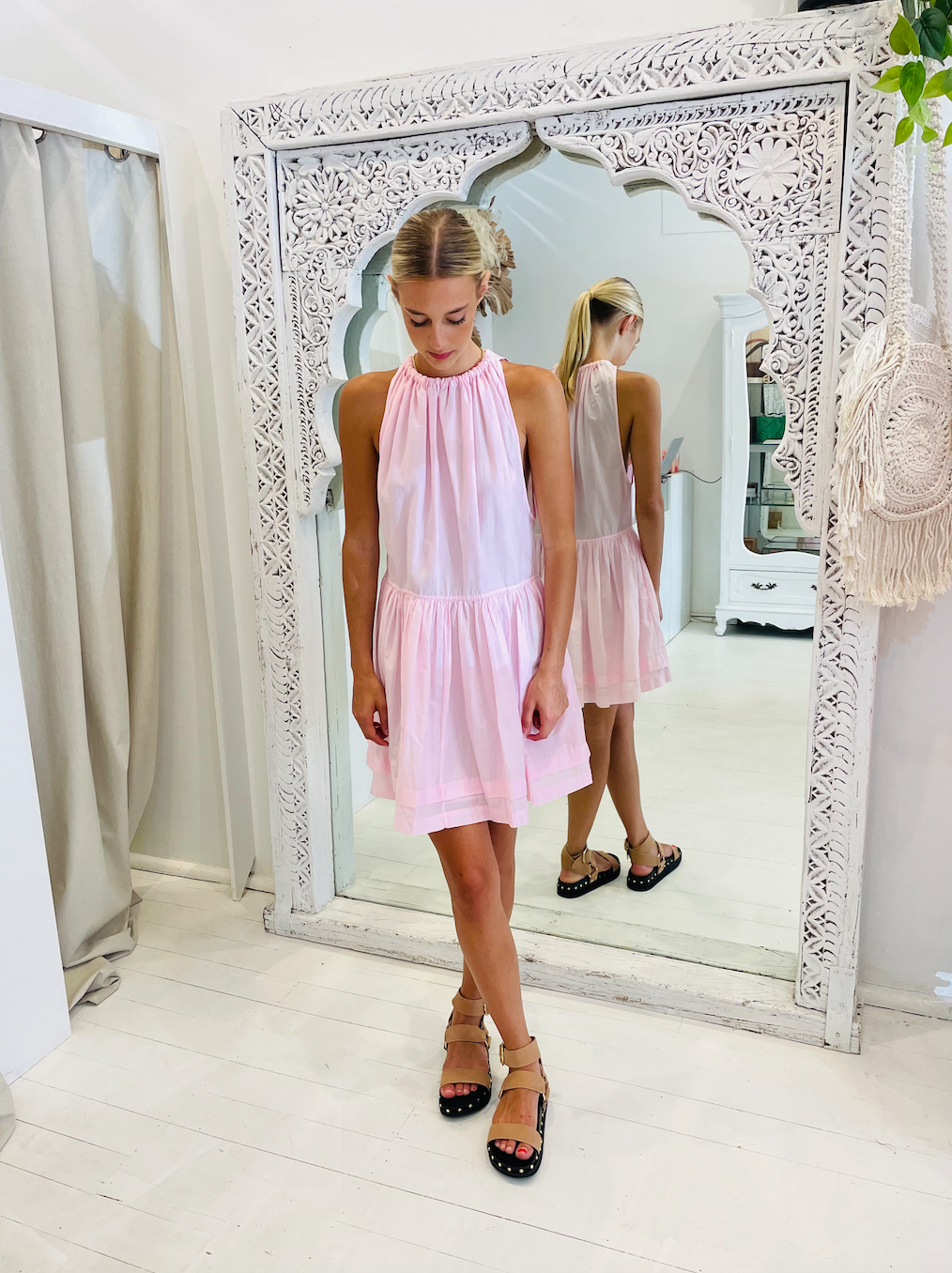 Magali pascal Suzane dress - (petal pink)