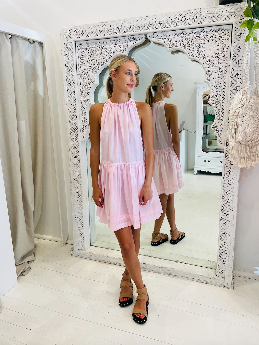 Magali pascal Suzane dress - (petal pink)