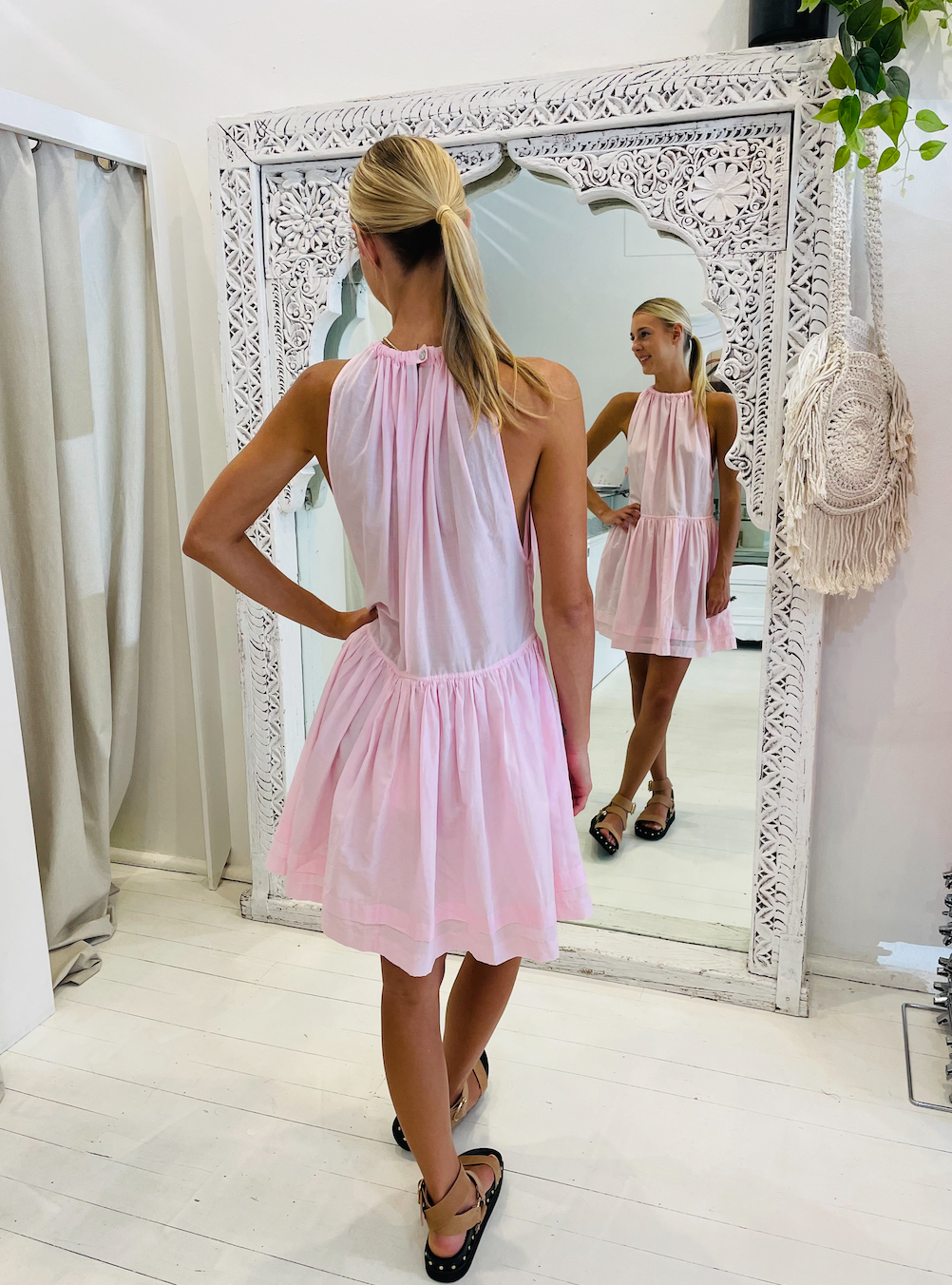 Magali pascal Suzane dress - (petal pink)