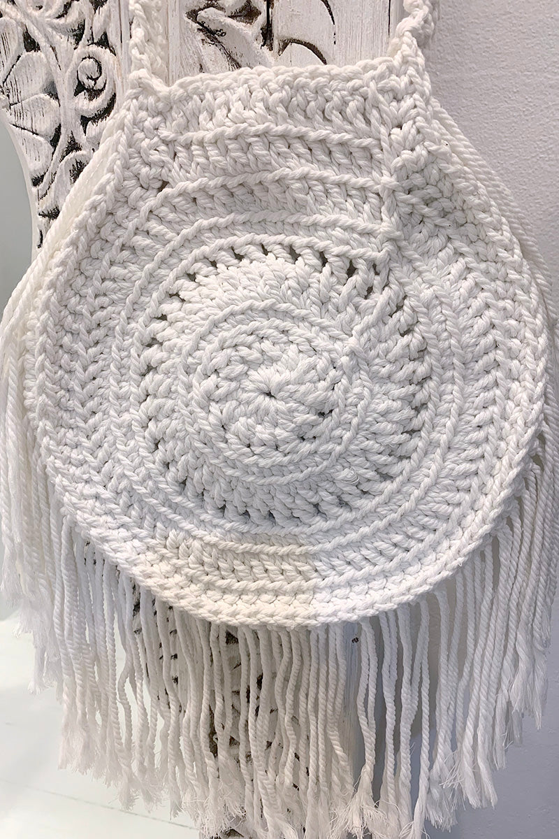 Elysian - Crochet Bag White