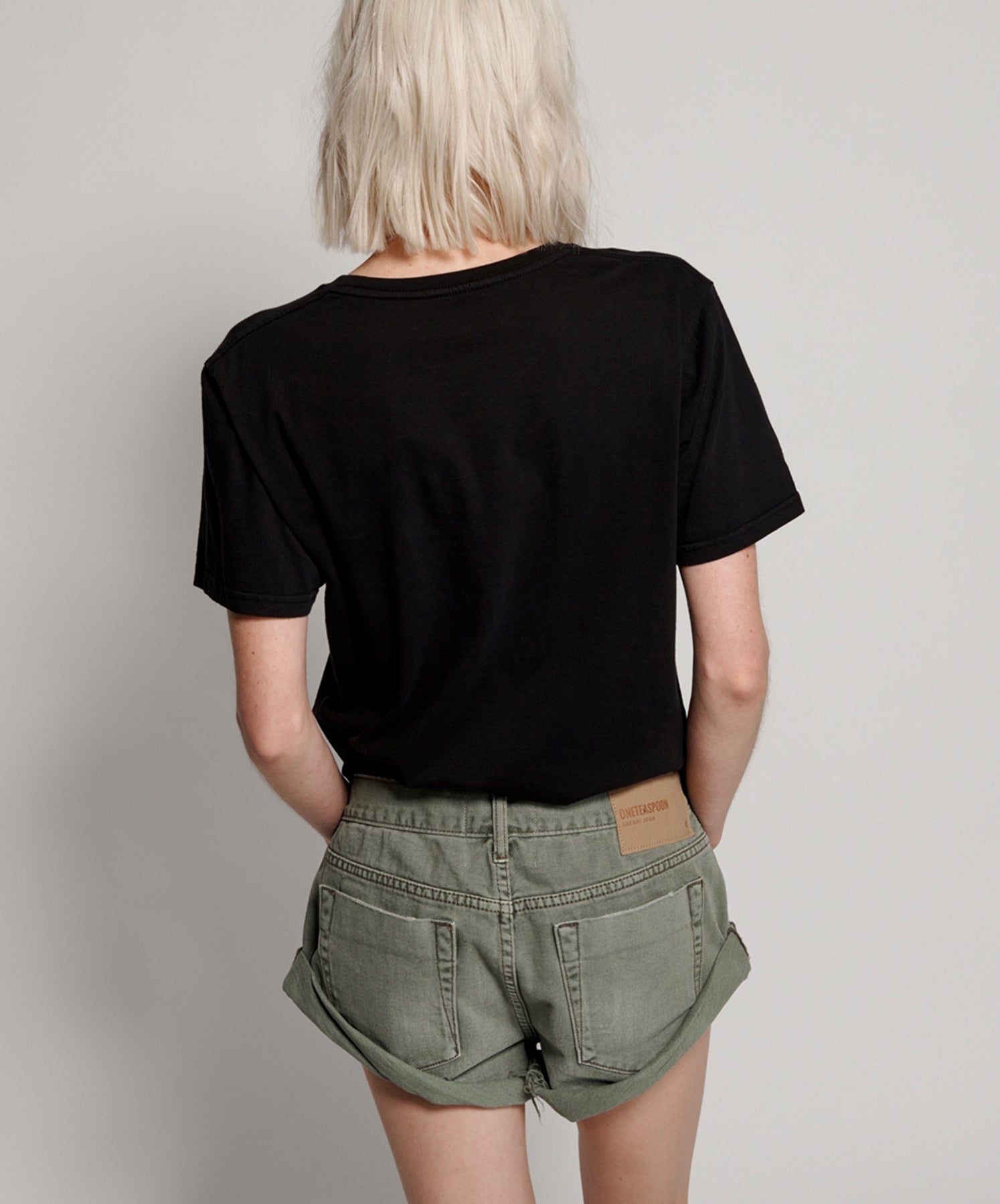 One Teaspoon - Super Khaki Bandits Denim Short