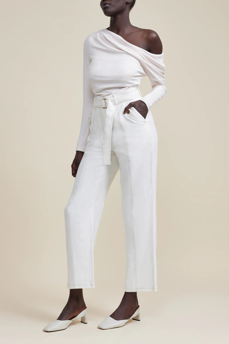 Elysian Collective Acler Dakota Pant Ivory