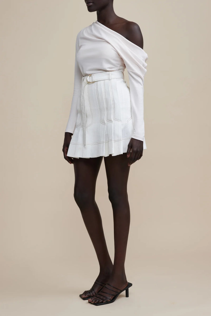 Elysian Collective Acler Everglade Skirt White