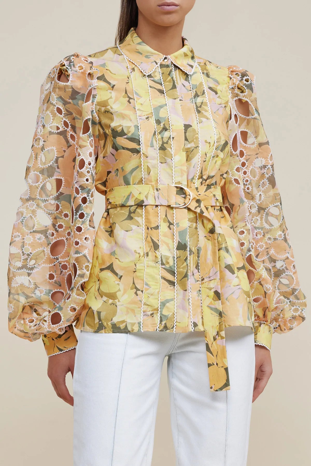 Elysian Collective Acler Gould Blouse Kaleidoscope Floral