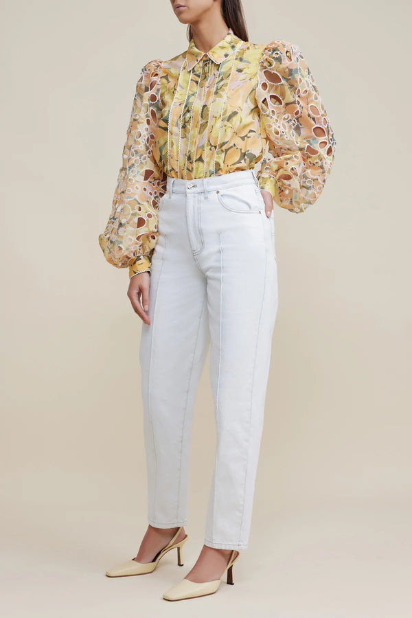 Elysian Collective Acler Gould Blouse Kaleidoscope Floral