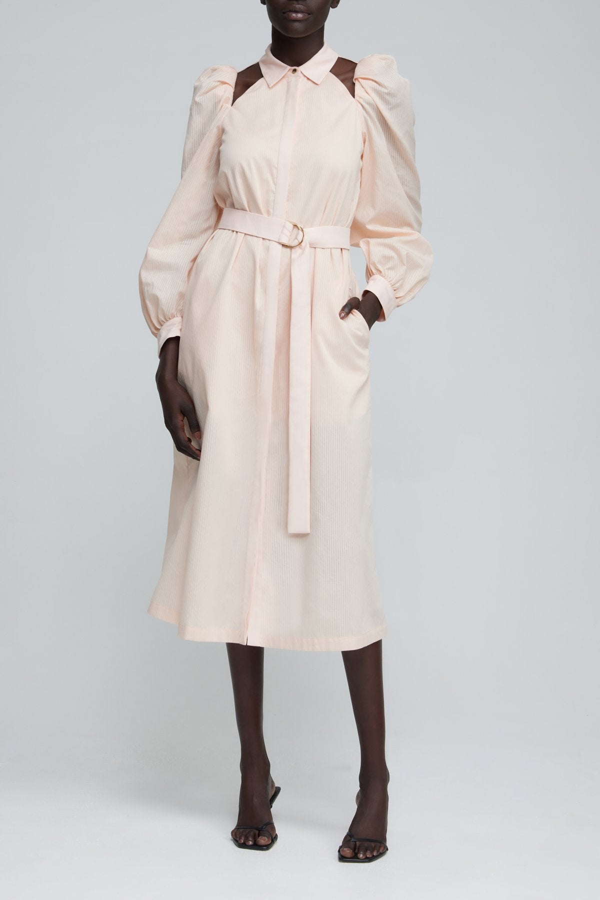 Elysian Collective Acler Harberton Dress Dusty Pink