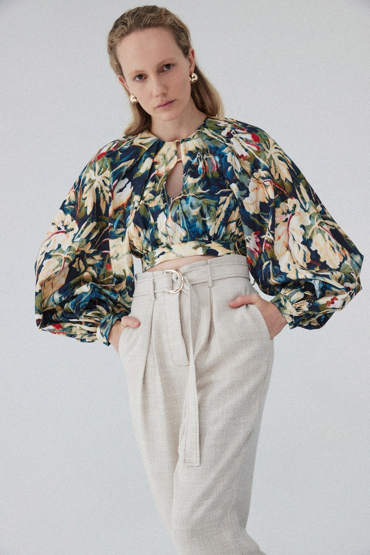 Elysian Collective Acler Harlow Top Moody Floral