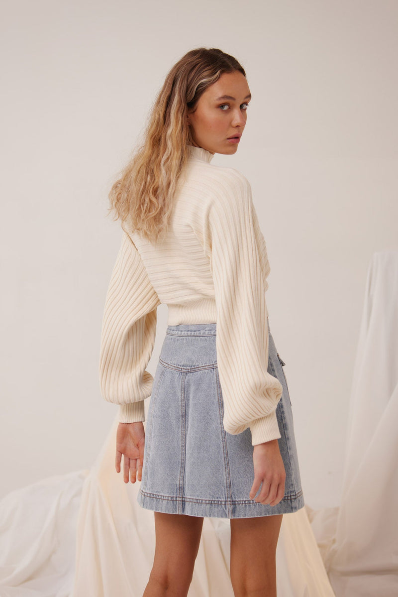 Elysian Collective Acler Mowbray Sweater Cannoli Cream