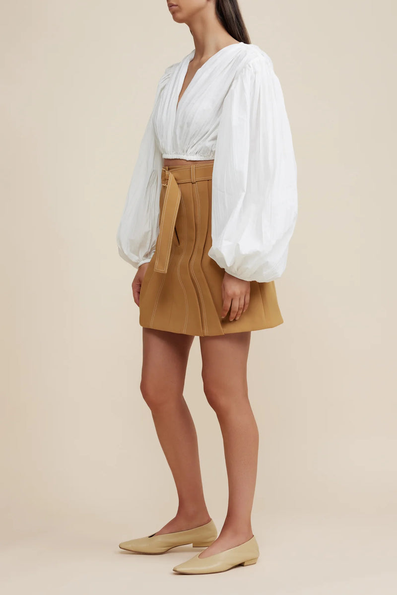 Elysian Collective Acler Oatley Skirt Caramel