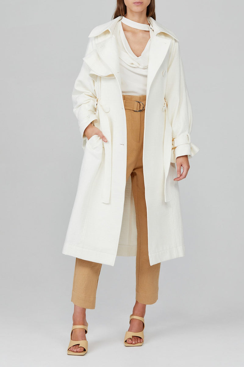 Elysian Collective Acler Tennessee Trench Ivory