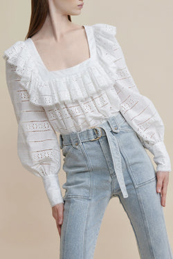 Elysian Collective Acler Valentine Top Ivory