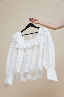 Elysian Collective Acler Valentine Top Ivory