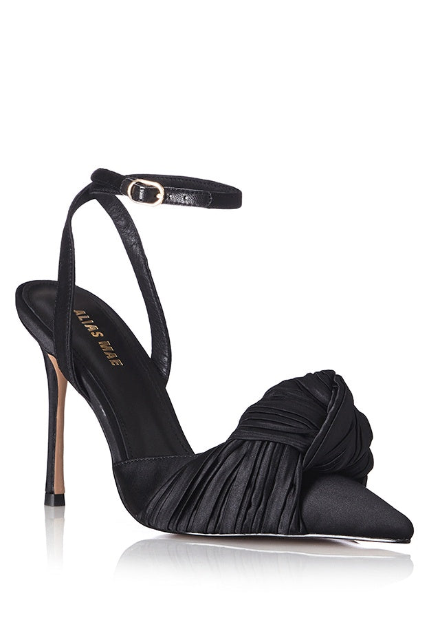 Elysian Collective Alias Mae Bonnie Heel Black Satin