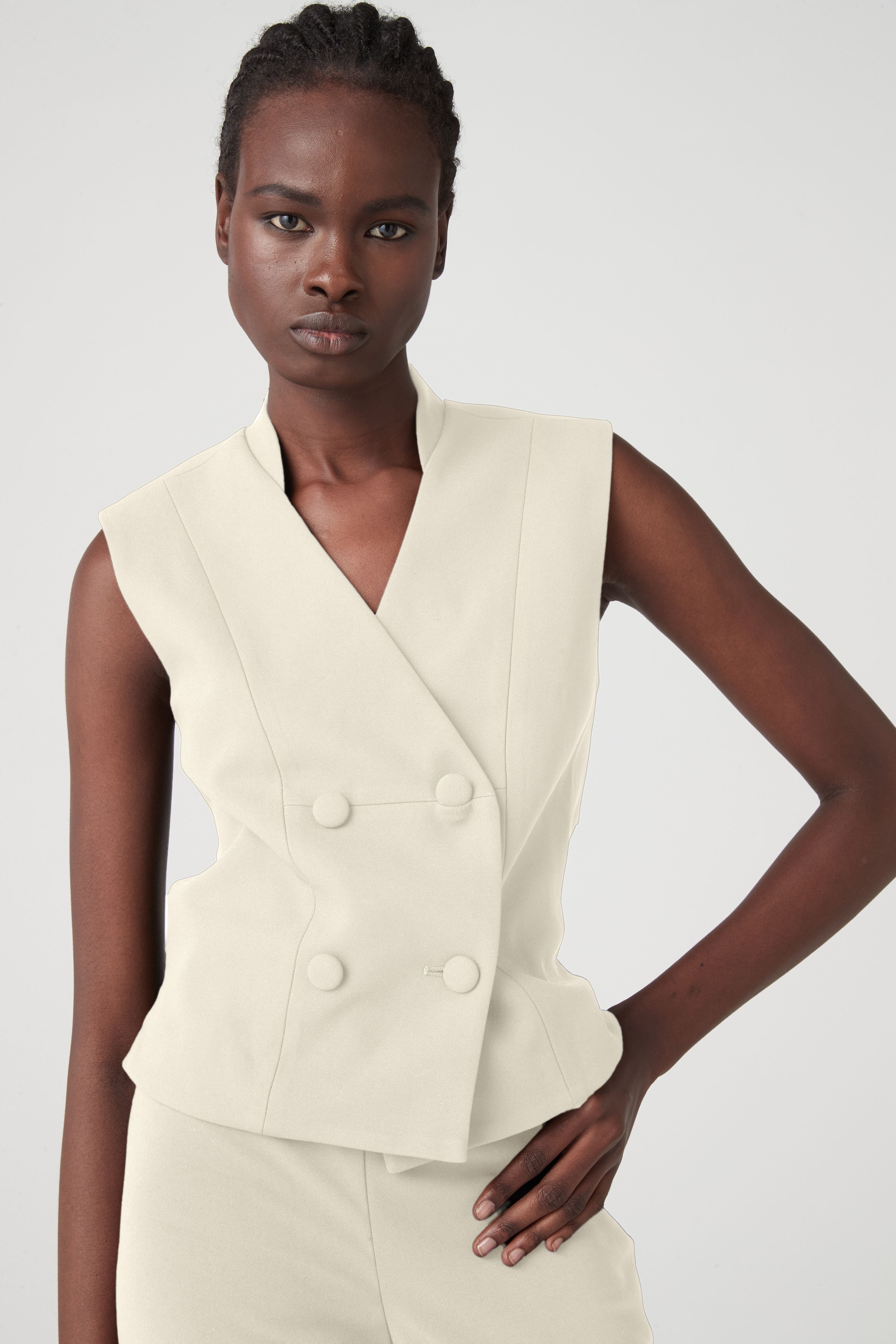 Elysian Collective Atoir x Lara Worthington 001 Vest Straw