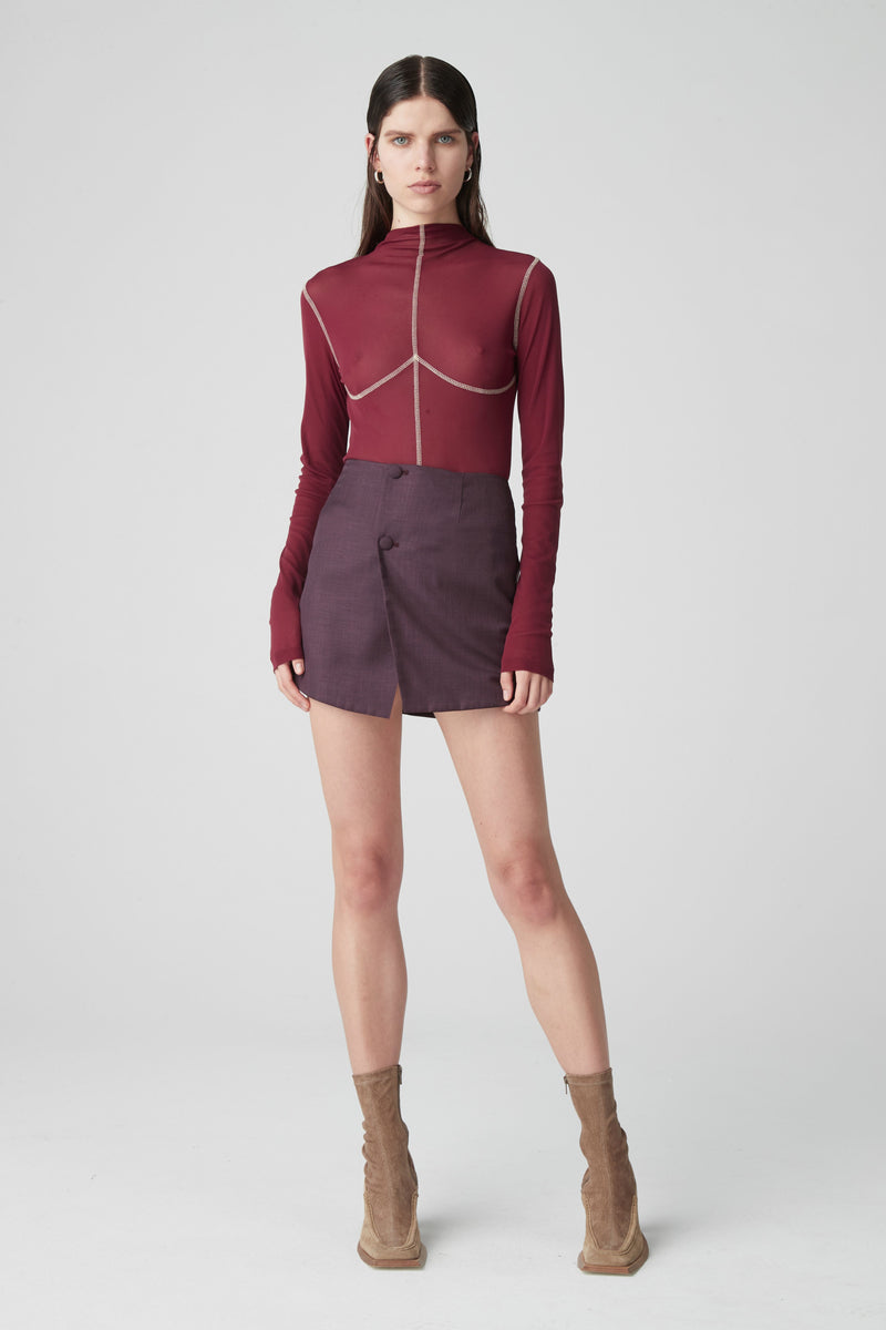 Elysian Collective Atoir X Lara Worthington 002 Top Maroon