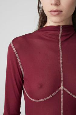 Elysian Collective Atoir X Lara Worthington 002 Top Maroon