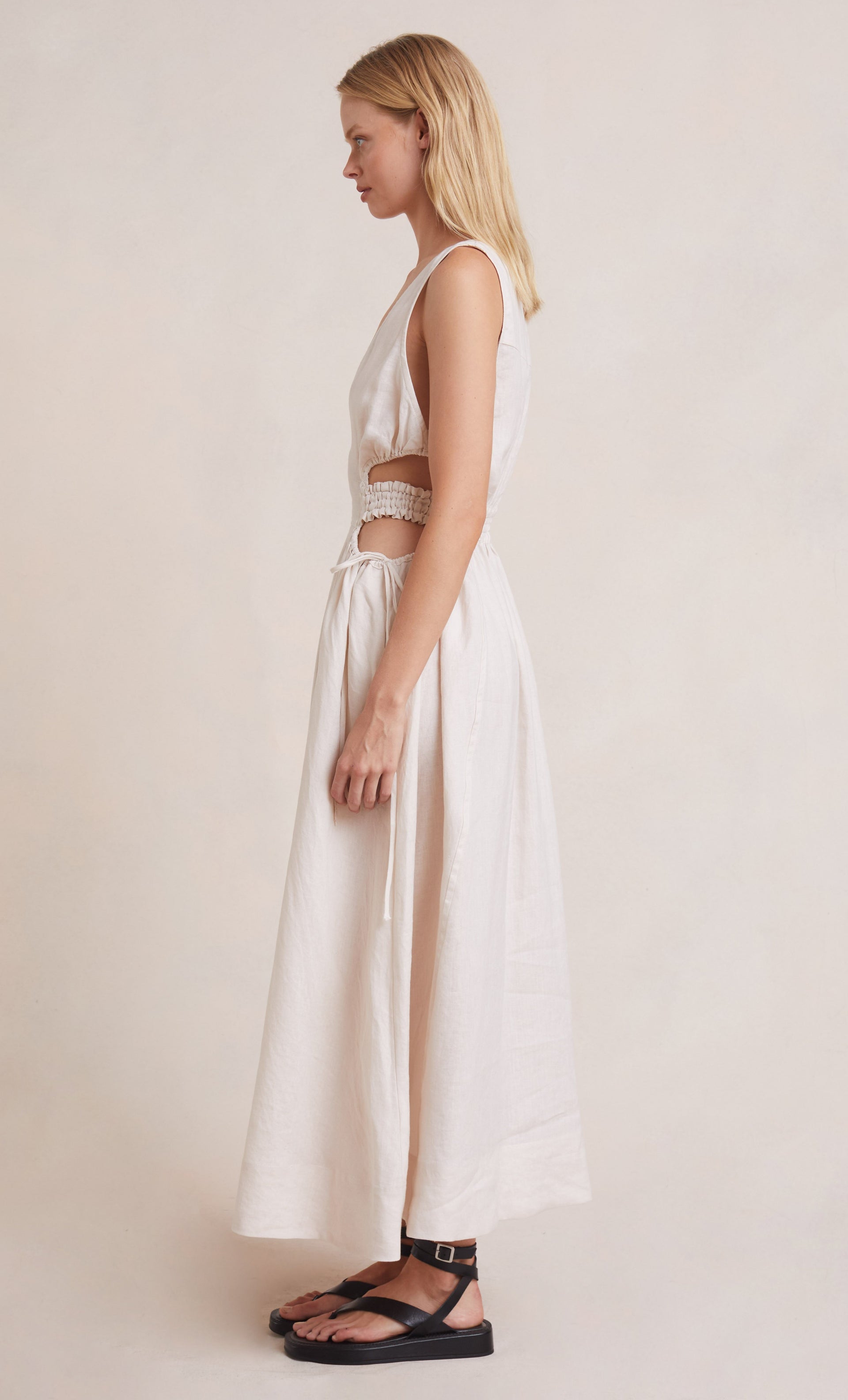 Elysian Collective Bec + Bridge Noelle V Dress Natural