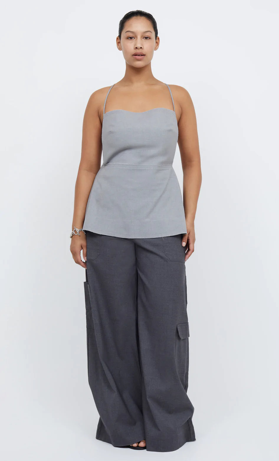 BEC + BRIDGE - HEIDI TOP (Light Grey) FINAL SALE