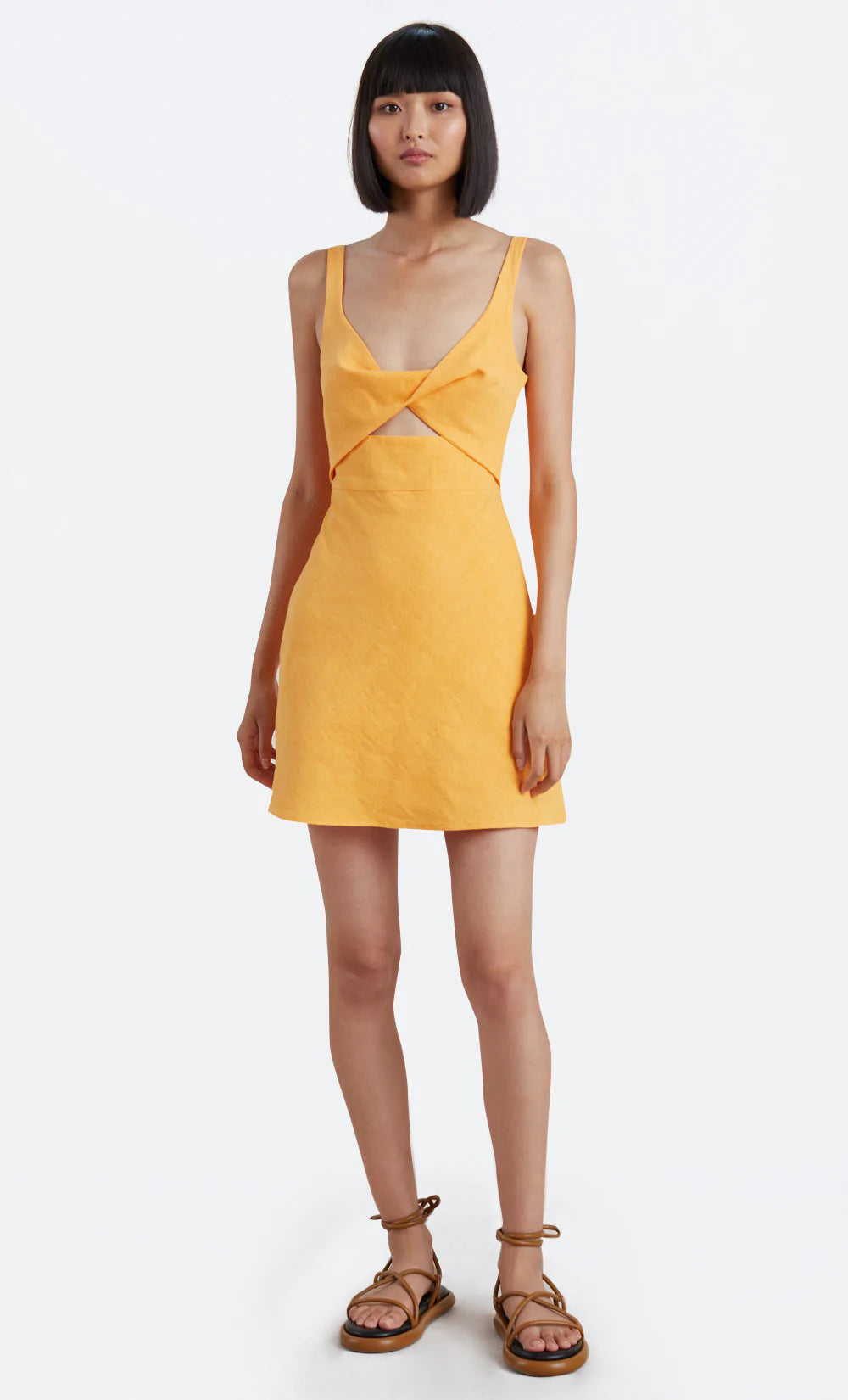 Elysian Collective Bec + Bridge Phoebe Mini Dress Mandarin