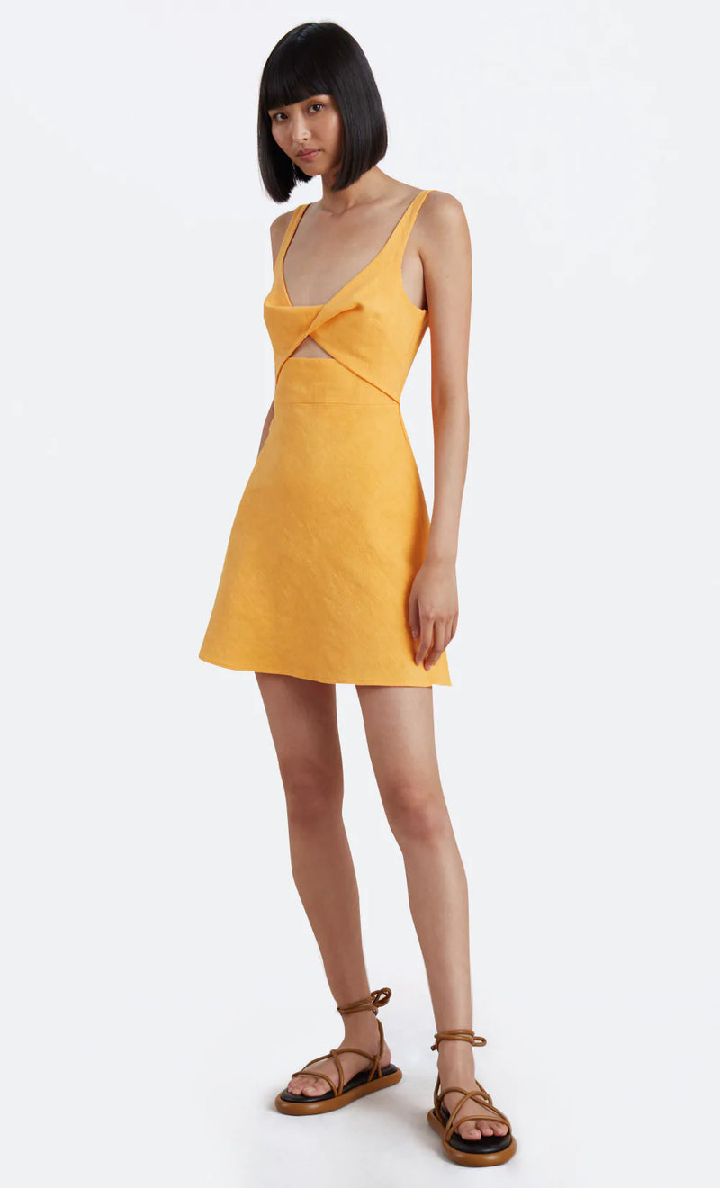 BEC BRIDGE PHOEBE MINI DRESS Mandarin FINAL SALE