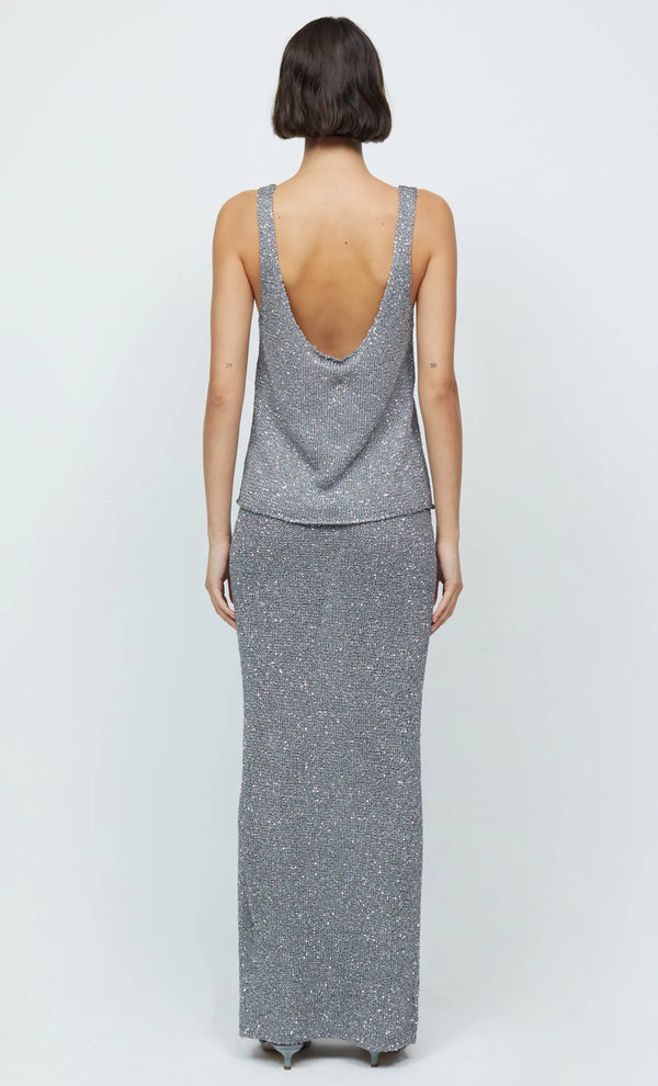 Elysian Collective Bec and Bridge Sadie Sequin Knit Tank Charcoal