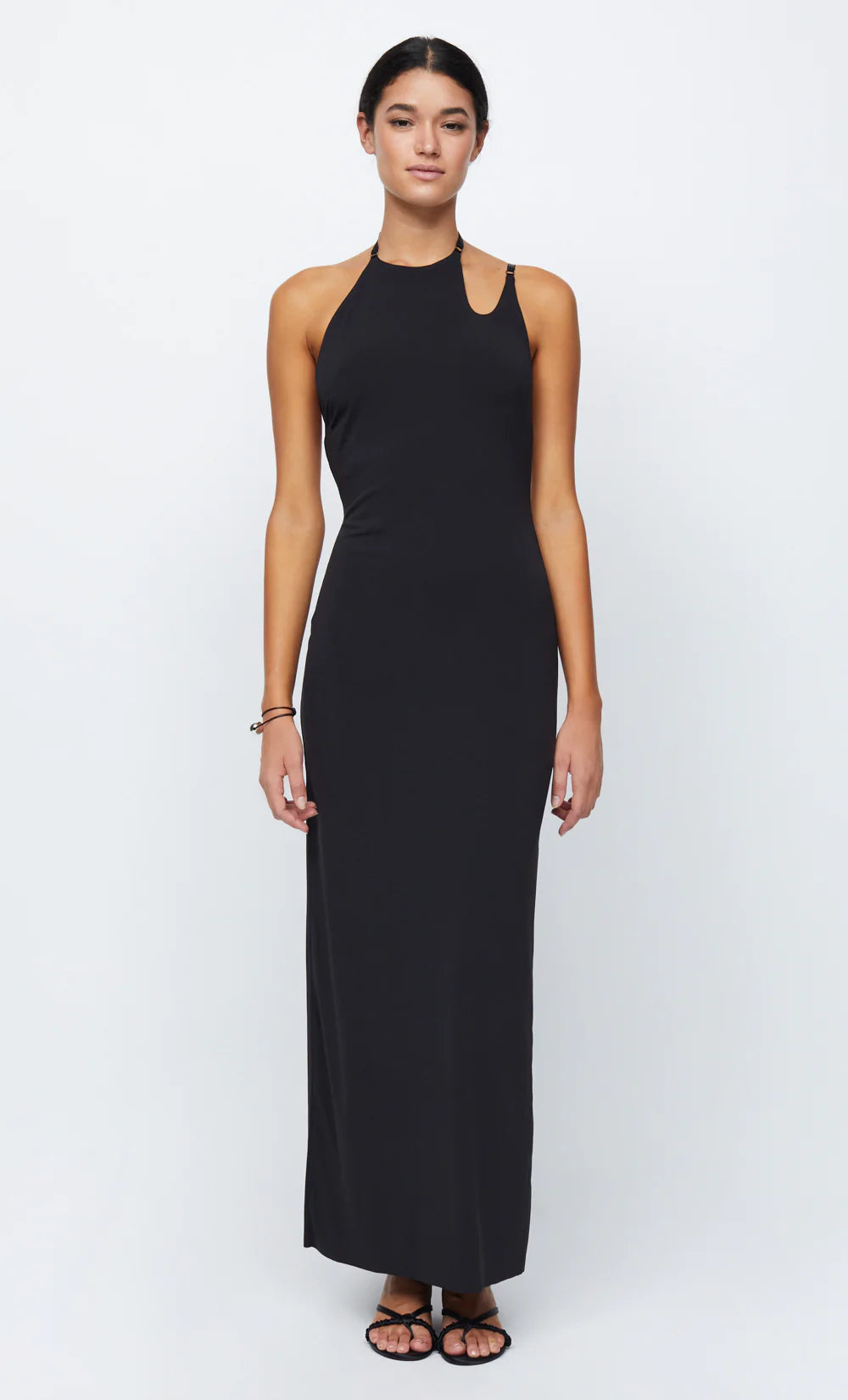 Elysian Collective Bec Bridge Zadie Asym Maxi Dress Black